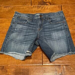 J. CREW 29 Stretch Cotton Blue Jean Denim Shorts Cotton 5 Pockets